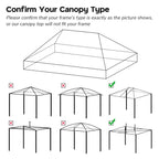 InstaHibit 10x20Ft Replacement Pop up Canopy Top Sunshade Cover Outdoor Patio