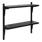 Mid-Century Wall Shelves, 24x8x24 Inch Decorative Wall Mounted Storage and Display Shelving for Home Decor