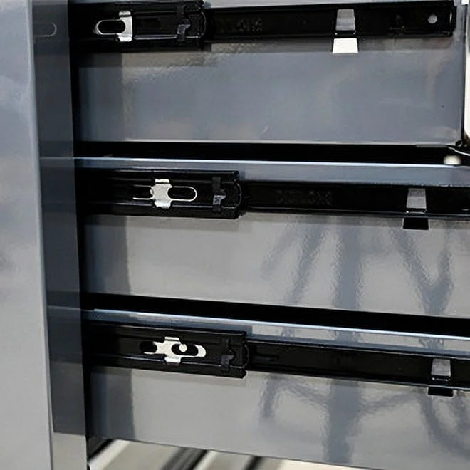 7-Drawer Metal Rolling Tool Chest with Wheels, Tool Storage Cabinet with Locking System, Toolbox with Wheels for Garage, Warehouse, Workshop, Repair Shop, Red