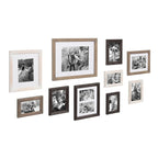 10-Piece Wood Gallery Wall Picture Frame Set, Decorative Photo Display Frames for Living Room, Bedroom and Home Decor