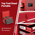 5-Drawer Rolling Tool Chest, 2 in 1 Detachable Tool Box with Lockable Wheels, Adjustable Shelf, and Liner for Garage and Workshop Storage (Yellow)