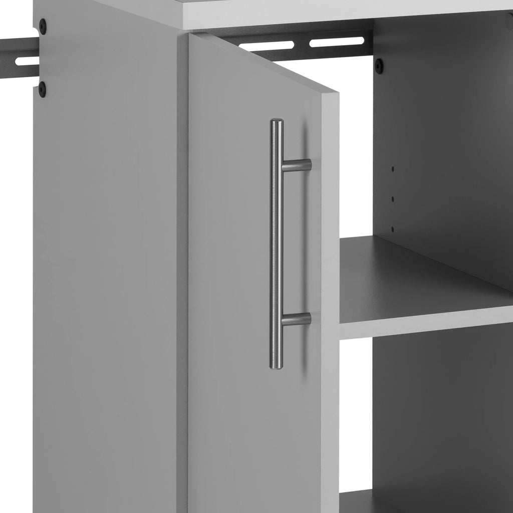 Prepac 3-Piece Extra Large HangUps Storage Cabinet Set, Light Gray