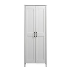 Sauder Two-Door Storage Cabinet, White Finish