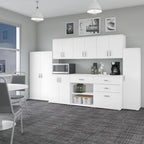 Universal Tall Narrow Storage Cabinet in Platinum Gray - Engineered Wood