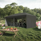 Arigeas Pop Up Canopy Tent 10'x10' with Adjustable Height, Easy Outdoor Sun Shade Shelter for Party, Event, Patio