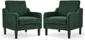 Olive Green Accent Chair, Upholstered Armchair for Living Room
