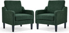 Olive Green Accent Chair, Upholstered Armchair for Living Room