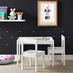 Hunter 3 Piece Kiddy Table and Chair Set, White
