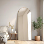 Arched Full Length Floor Mirror, Large Full Body Standing and Wall Mounted Mirror for Bedroom, Living Room and Home Decor
