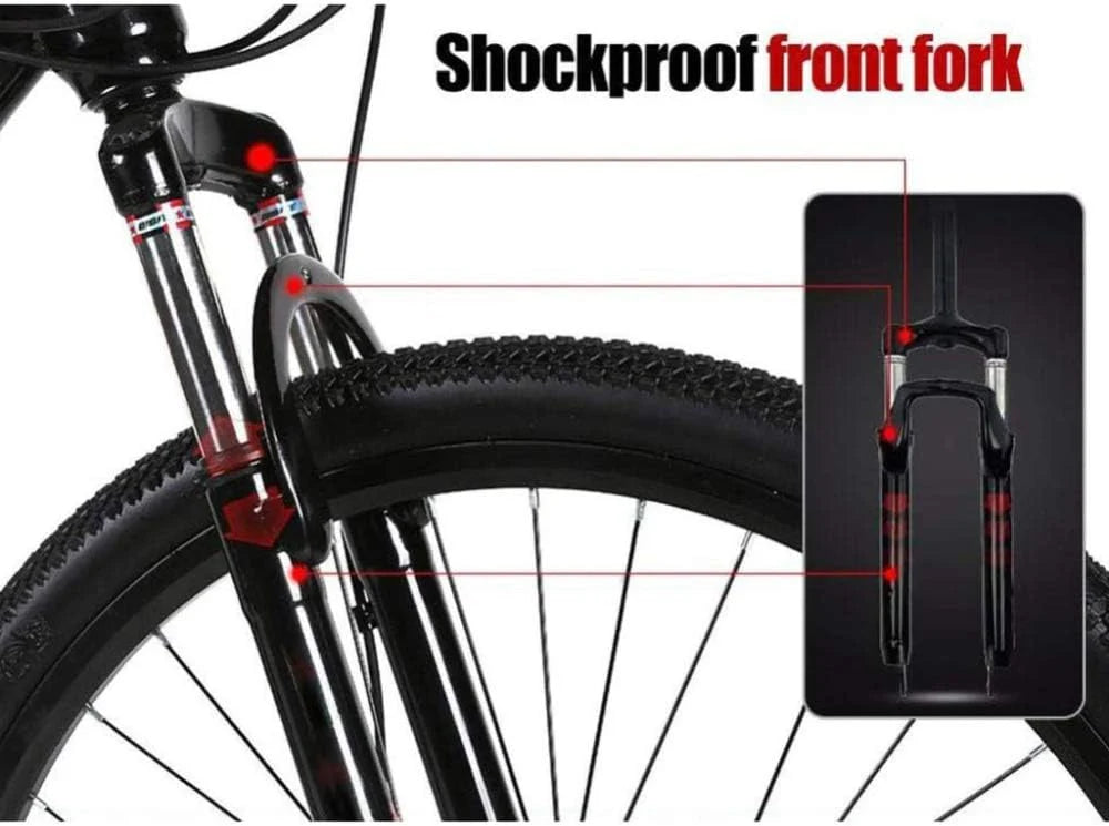 29-Inch Hardtail Mountain Bike with Front Suspension