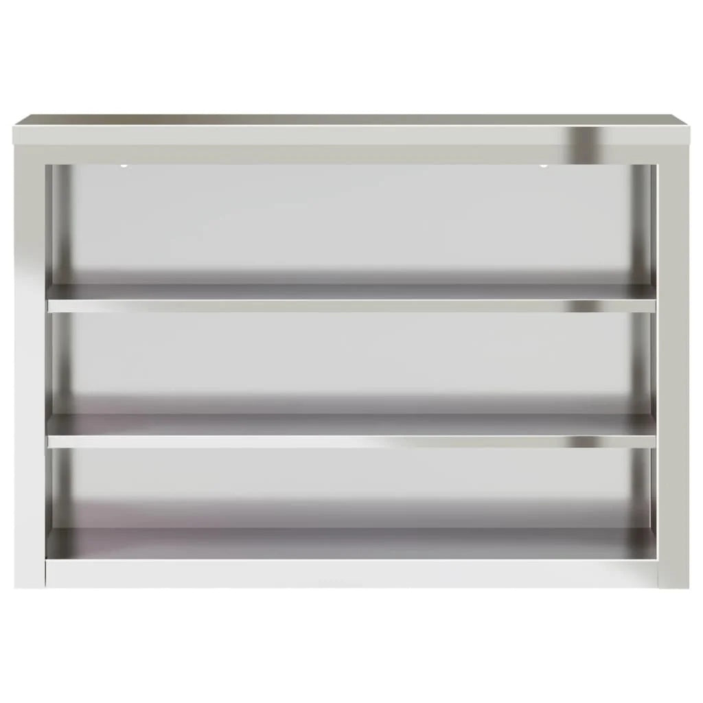 vidaXL Kitchen Wall Cabinet with Shelf Storage Restaurant Stainless Steel