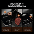 Sync 8QT AI Smart Air Fryer with Built-in Wireless Meat Thermometer