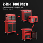 DUOSONG Rolling Tool Chest With 7-Drawer Tool Box With Wheels Multifunctional Tool Cart Mechanic Tool Storage Cabinet For Garage, Warehouse, Workshop, Repair Shop Tools & Tool Organizers Tool Cabinets