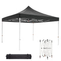 10 x 10 FT Pop Up Canopy, Heavy Duty Instant Tent with Wheeled Carry Bag, All Season Commercial Sun Shelter, Portable Canopy Shelter for Patio, Backyard, Bench, Garden