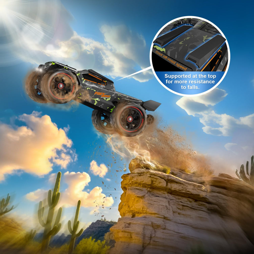 1/16 RTR Brushless Fast RC Cars, 42mph with 2 Batteries