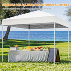 Puppys 10 X 10ft Pop Up Canopy Tent Easy Set up Outdoor Instant Straight Legs Portable Gazebo Shelter with Wheeled Bag for Camp Beach Patio and Garden (Blue)