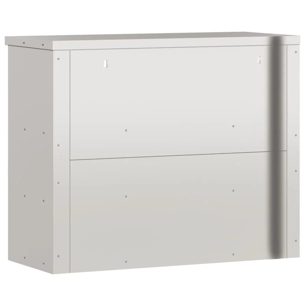 vidaXL Kitchen Wall Cabinet with Shelf Storage Restaurant Stainless Steel
